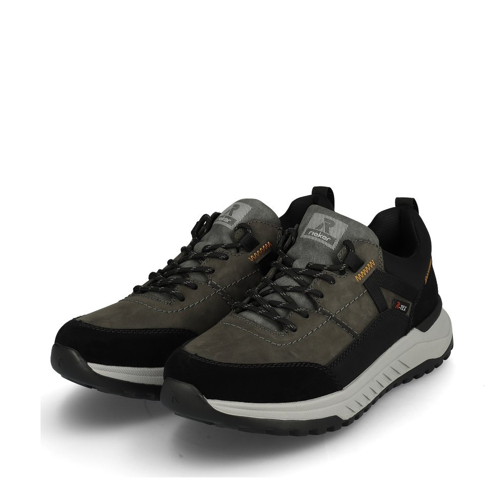 Grey Rieker EVOLUTION men´s sneakers U0100-42 with lacing as well as flexible sole. Shoe laterally