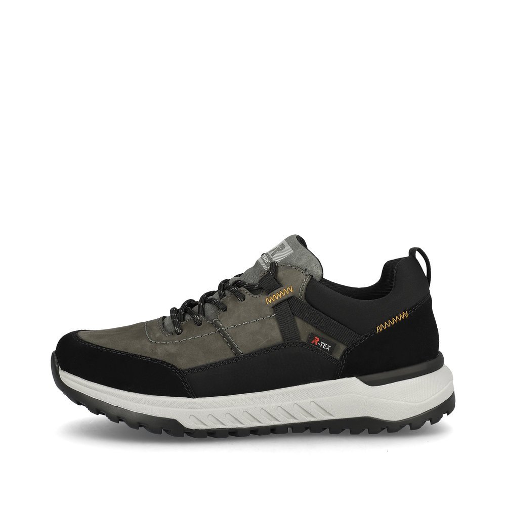 Grey Rieker EVOLUTION men´s sneakers U0100-42 with lacing as well as flexible sole. The outside of the shoe