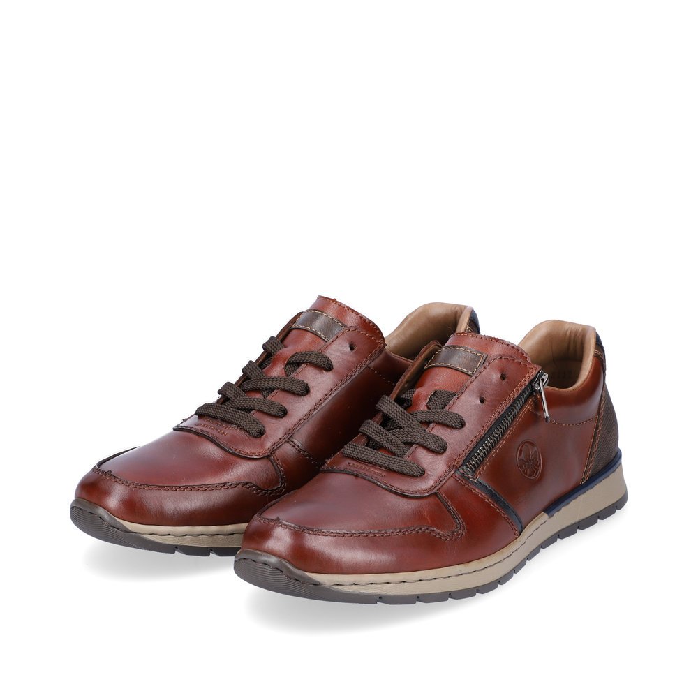 Hazel Rieker men´s sneakers B2112-25 with lacing and zipper as well as light sole. Shoe laterally
