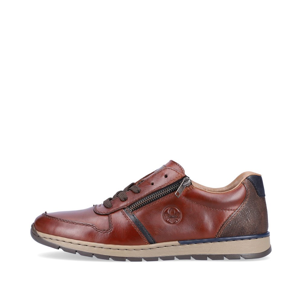 Hazel Rieker men´s sneakers B2112-25 with lacing and zipper as well as light sole. The outside of the shoe