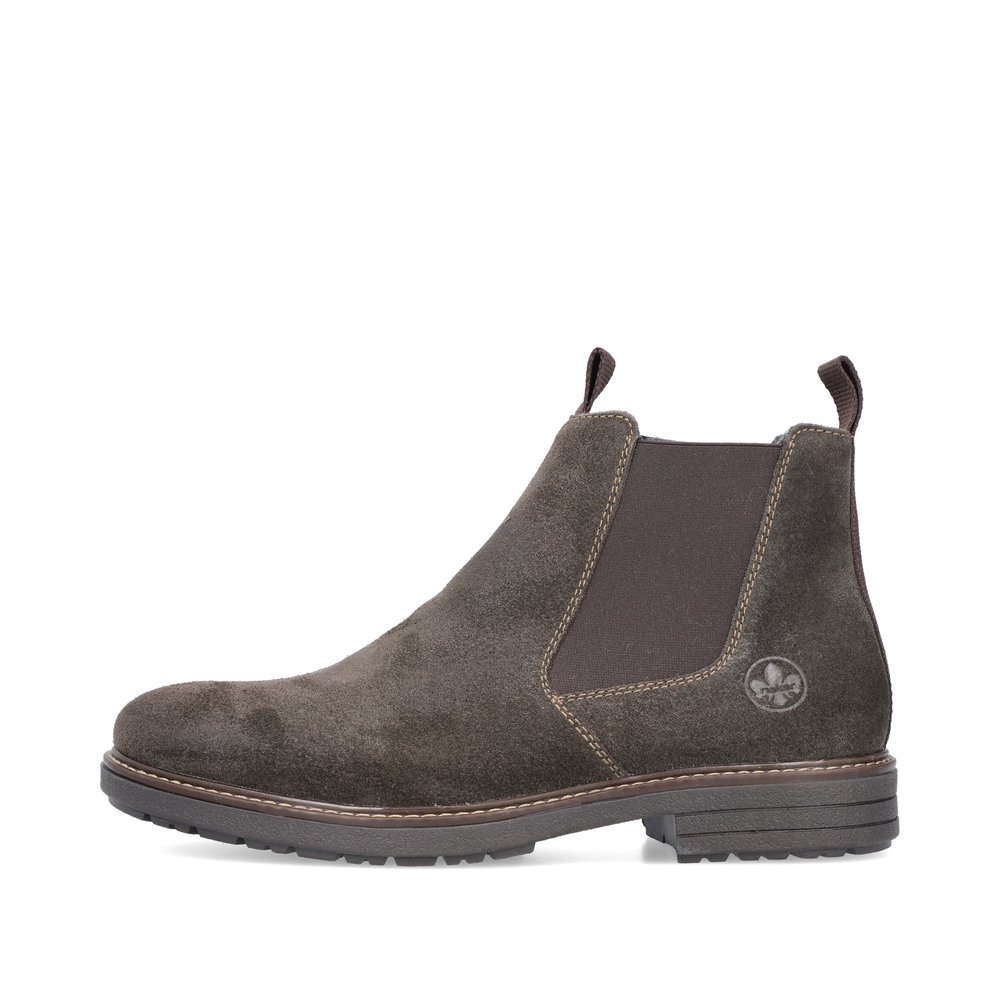 Hazel Rieker men´s Chelsea boots 33180-25 with zipper as well as profile sole. The outside of the shoe