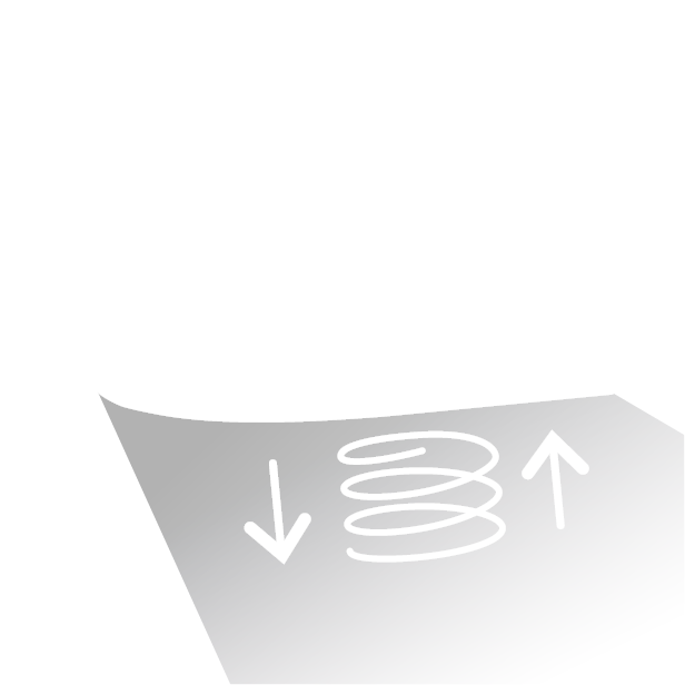 Weißes Icon, das darstellt, dass ein Rieker-Schuh mehr Schockabsoprtion für Füße und Gelenke bietet